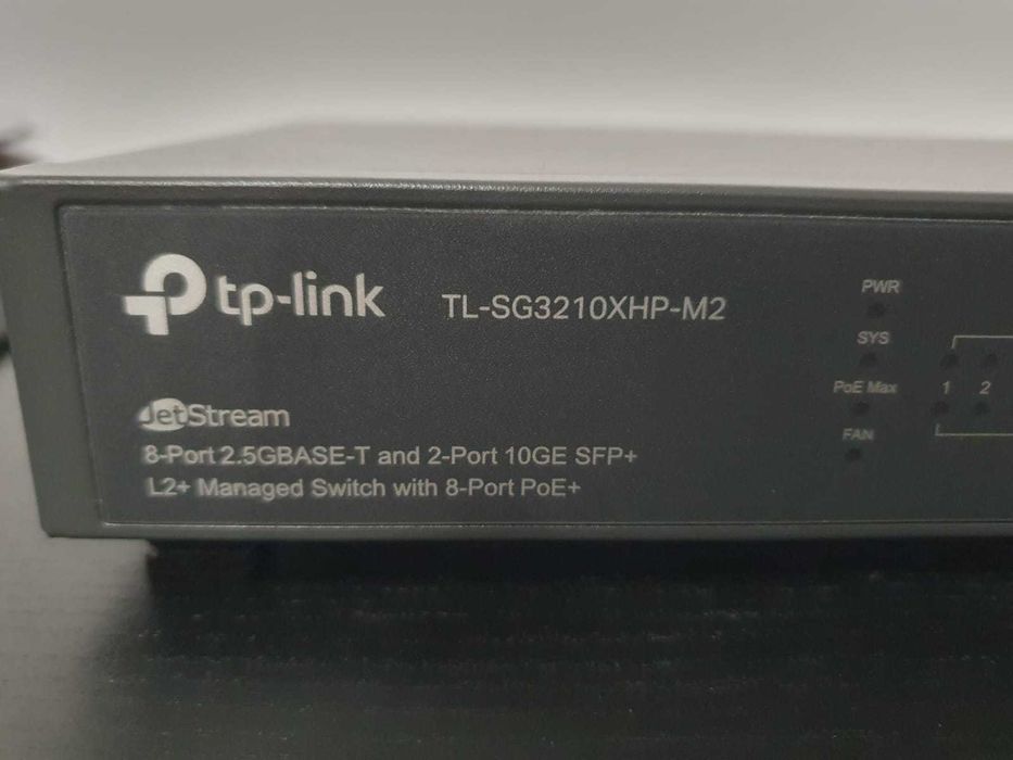 Switch TP-LINK Omada 8-Port PoE+ 2.5GBASE-T Managed Switch2 10GE SFP+