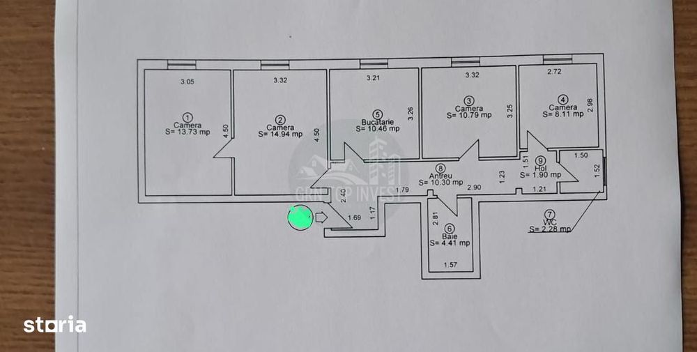 Apartament nou cu 4 camere si 2 bai pe Bulevardul Mihai Viteazu