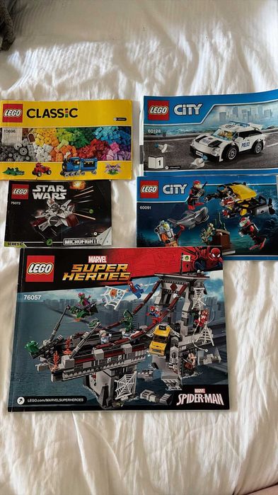 LEGO LOT 15 kg piese originale + 150 figurine + instrucțiuni