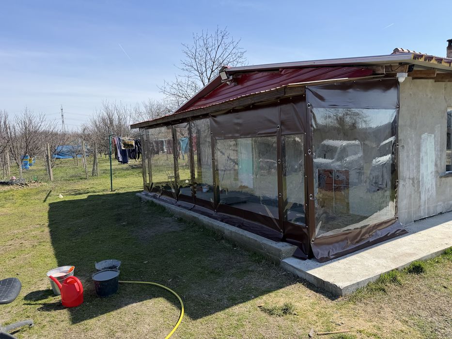 Ветроупорни завеси,тенти сенници навеси барбекю кристал ветробрани