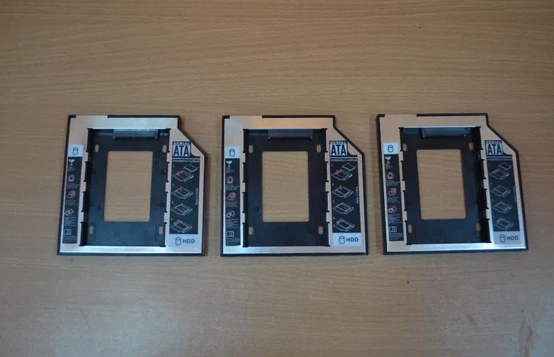 DVD адаптер за 2-ри HDD/SSD за лаптоп 9.5 / 12.7мм SATA 3 + Гаранция