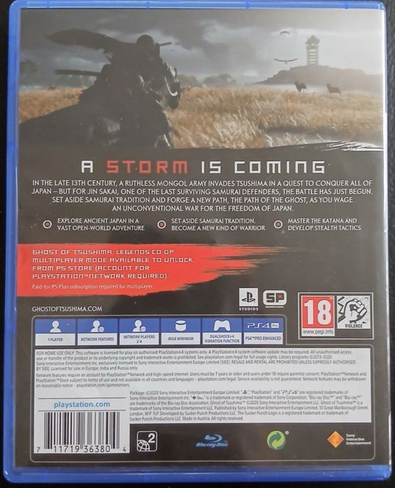 Игра за PS4. Ghost of tsushima