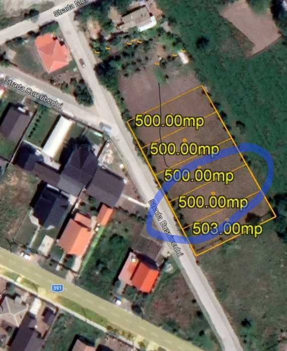 Teren Topraisar de vanzare 1lot 500 mp