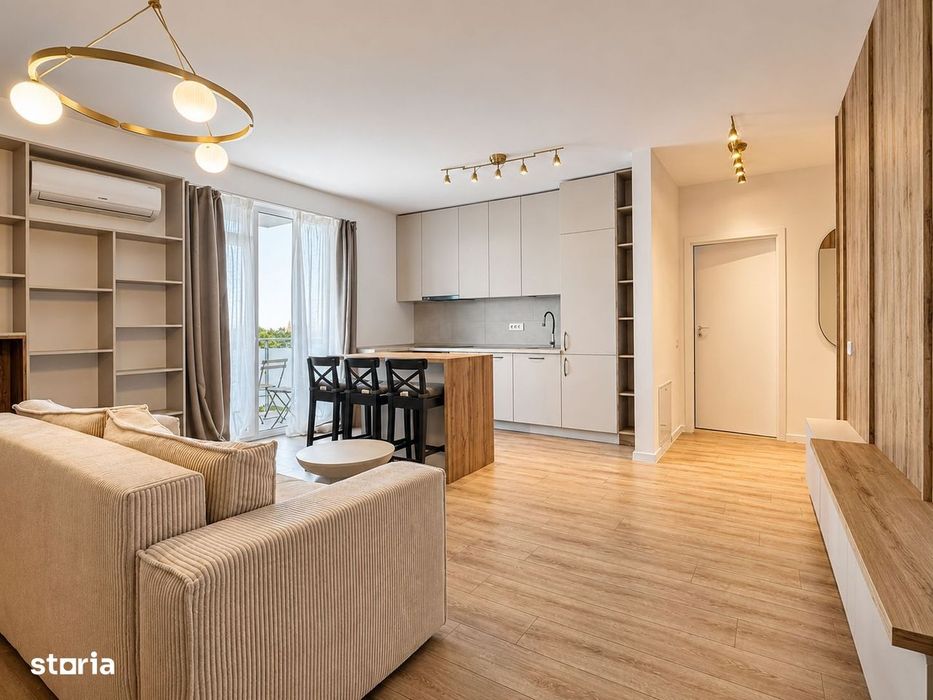 Apartament modern cu 2 camere, 53,37 mp + balcon, etaj 3 — fotografia 1