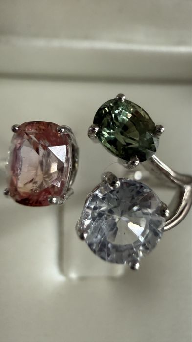 Inel 18K aur alb