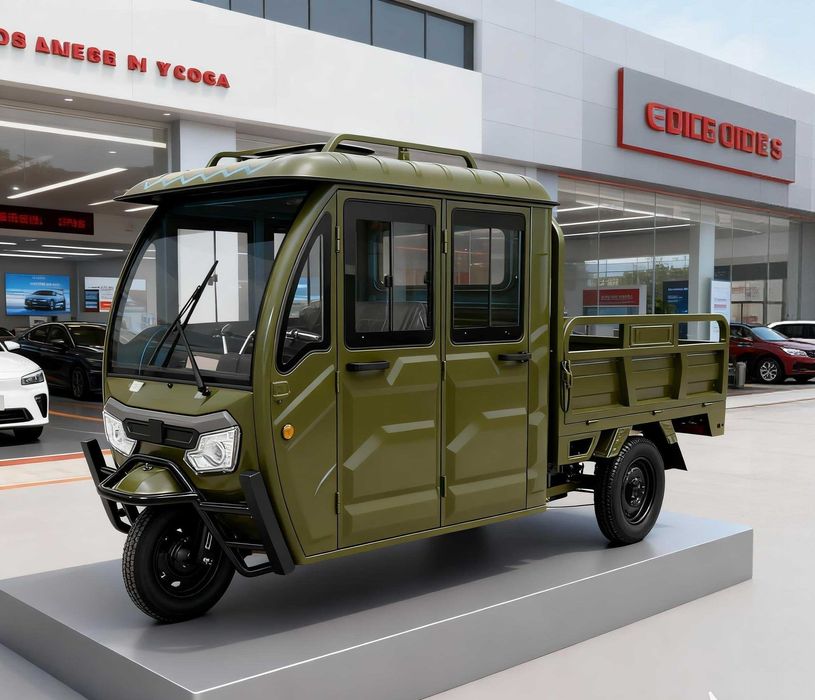 Triciclu electric 4 usi model T2 – 25km/h model NOU fara permis