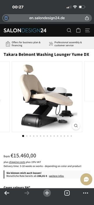 head spa - scafe par takara belmont