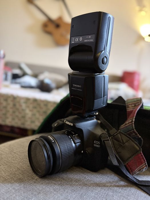 Canon EOS 1200D + обектив 18-55mm | Светкавица Yongnuo YN565EX II