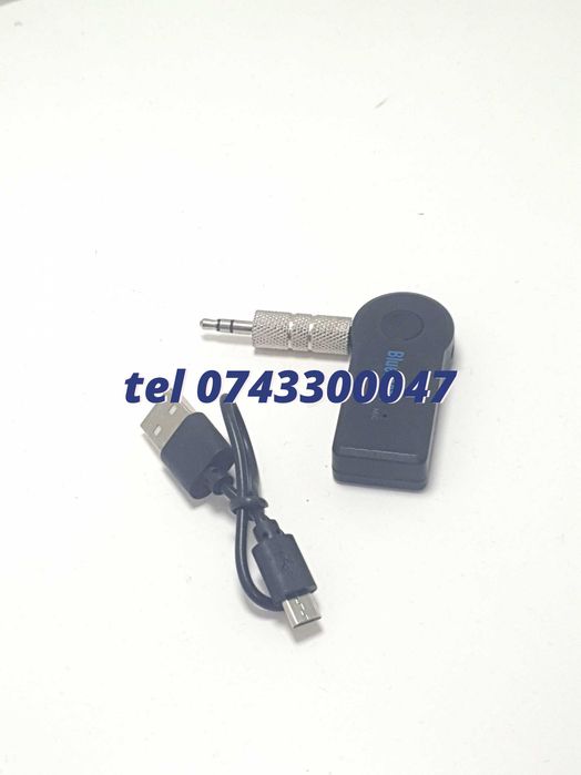 Mufa Adaptor Auxiliar Conexiune Bluetooth Destinat Pentru Muzica Cu Conector Jack Si Cablu Cu Functie Bluetooth Wireless Conform Modelului