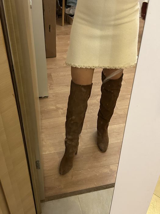 Чизми (40 номер) цвят camel