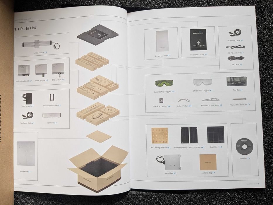 Snapmaker 2.0 A150 (3D Принтер, Лазерно гравиране и CNC фреза)