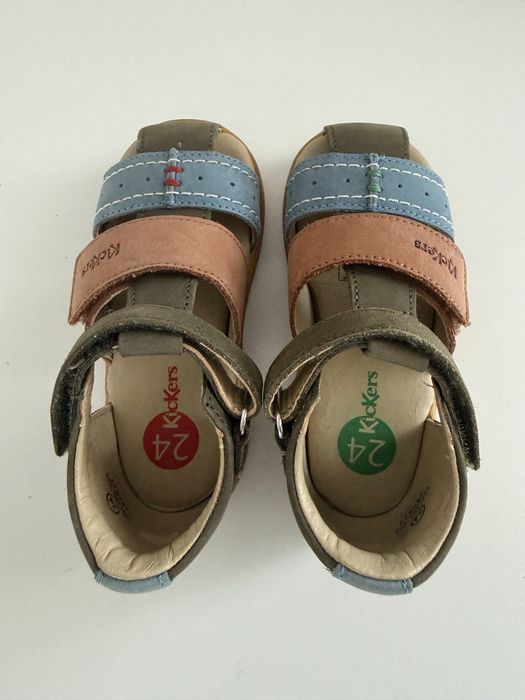 Sandale copii din piele Kickers, marime 24