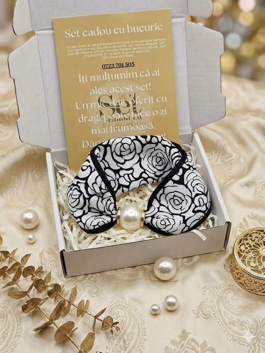Set elegant - eșarfă și cercei
