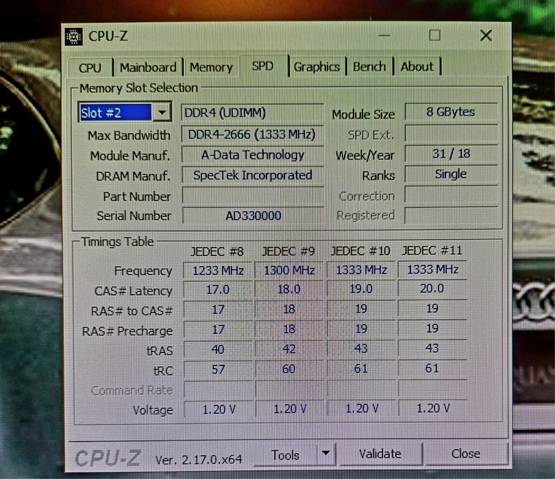 Vând 2 memorii RAM DDR 4 16GB (2×8GB) Dual Channel A Data, 2666 MHz