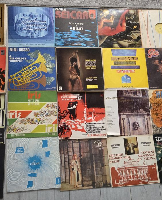 Colecție veche discuri vinil