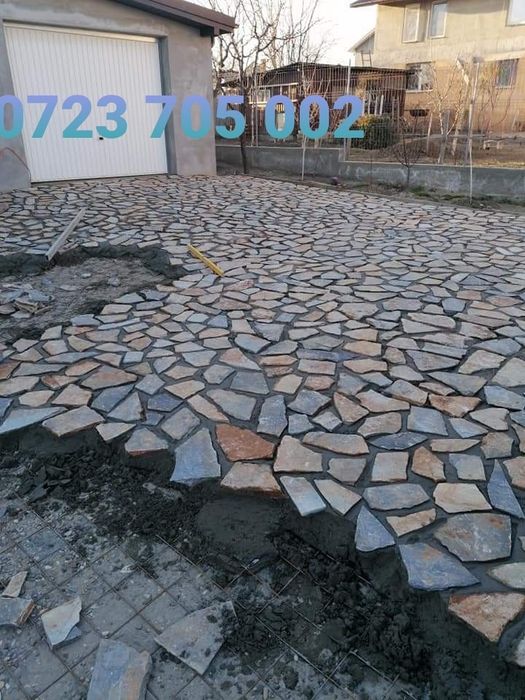 Piatra naturala de munte de Grecia 100%. Lucrez în toată Țara