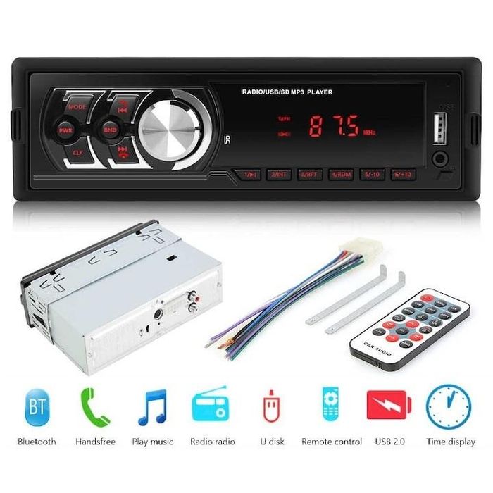 радио мр3 плейър bluetooth 4x45w usb, sd, aux 12v dc 1781e automax