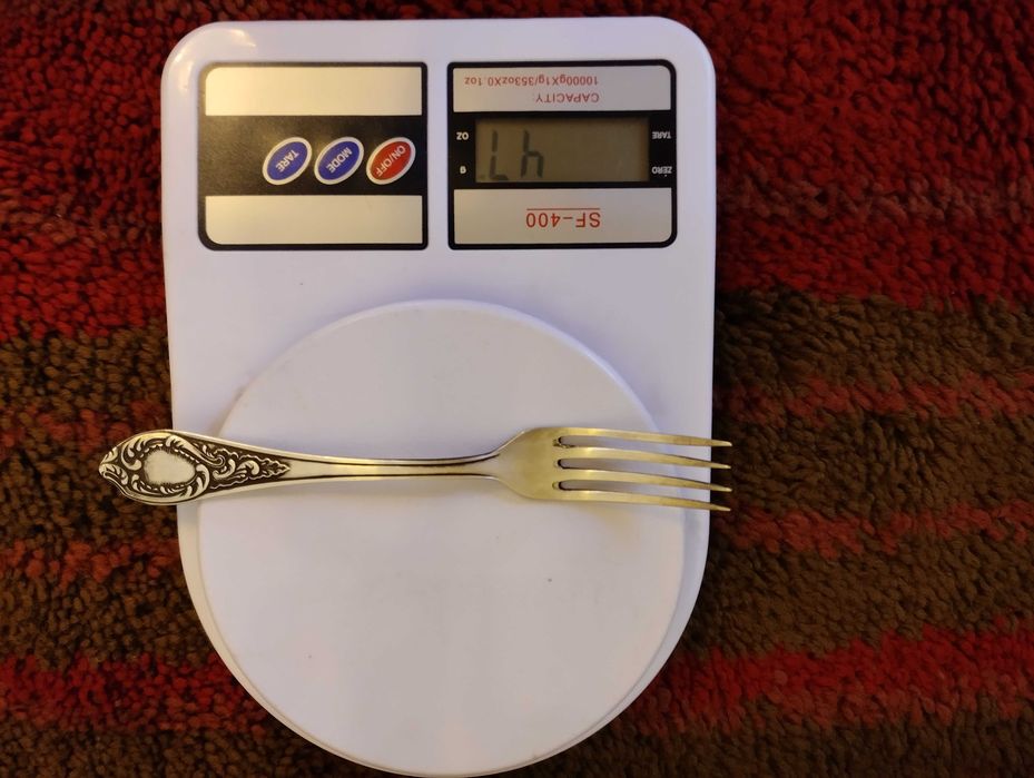 Вилка. Серебро 875 проба. Вес 47 грамм