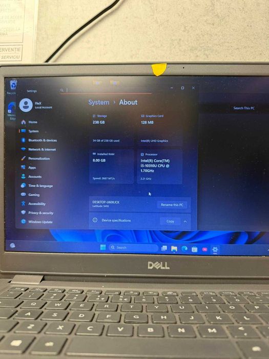 ZAP AMANET Gara de Nord - Dell Latitude 3410 - i5-10210U - 8GB RAM