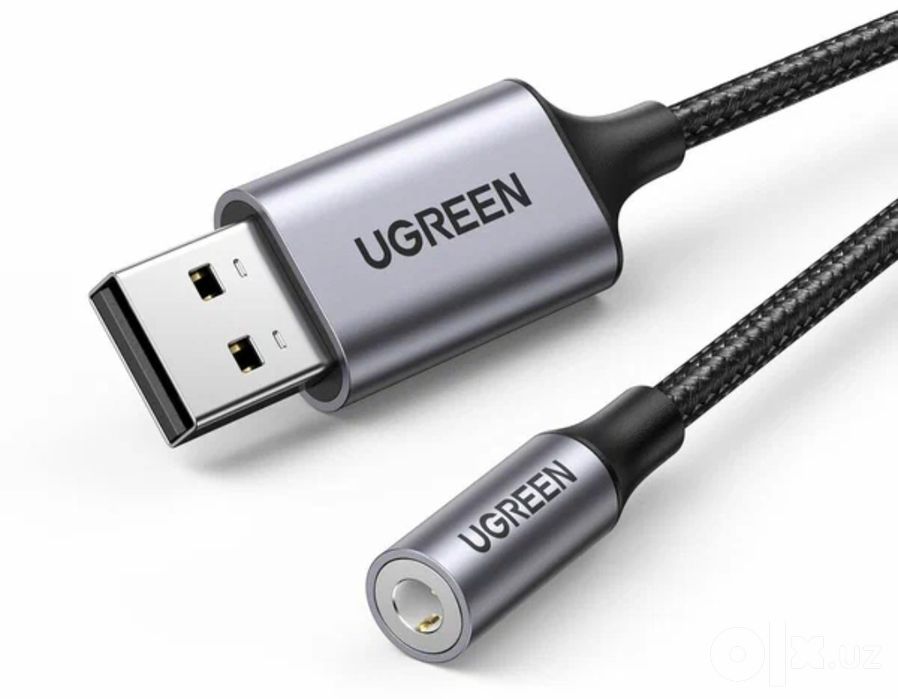Adapter UGREEN. Audio adapterni USB ga o'tkazib beradi