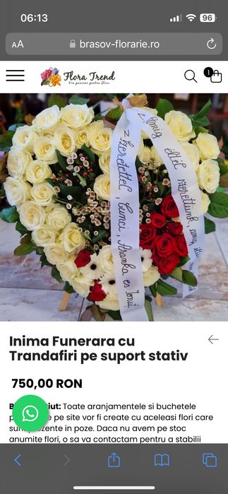 Livrări flori, buchete, coroane funerare  Brașov și împrejurimi
