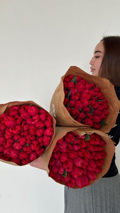 тюльпаны ОПТОМ от 600 тг