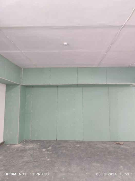 Гипсокартонные перегородки, потолки