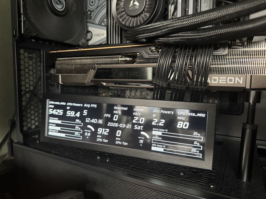 Дисплей  Lian Li 8.8" Universal Screen - Black - Гаранция