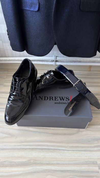 Костюм Andrews  сако,панталон, обувки, колан,папионка, обувалка