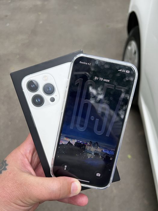 Продам обменяю Iphone 13 Pro Silver 128 74%