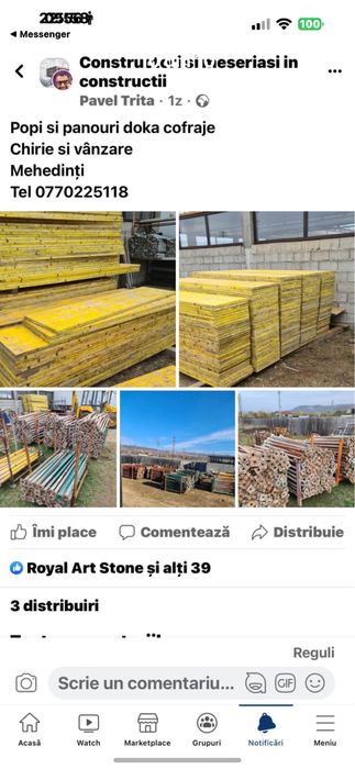 Popi metalici mai compactor panouri doka