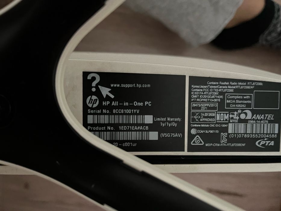 Моноблок hp белого цвета