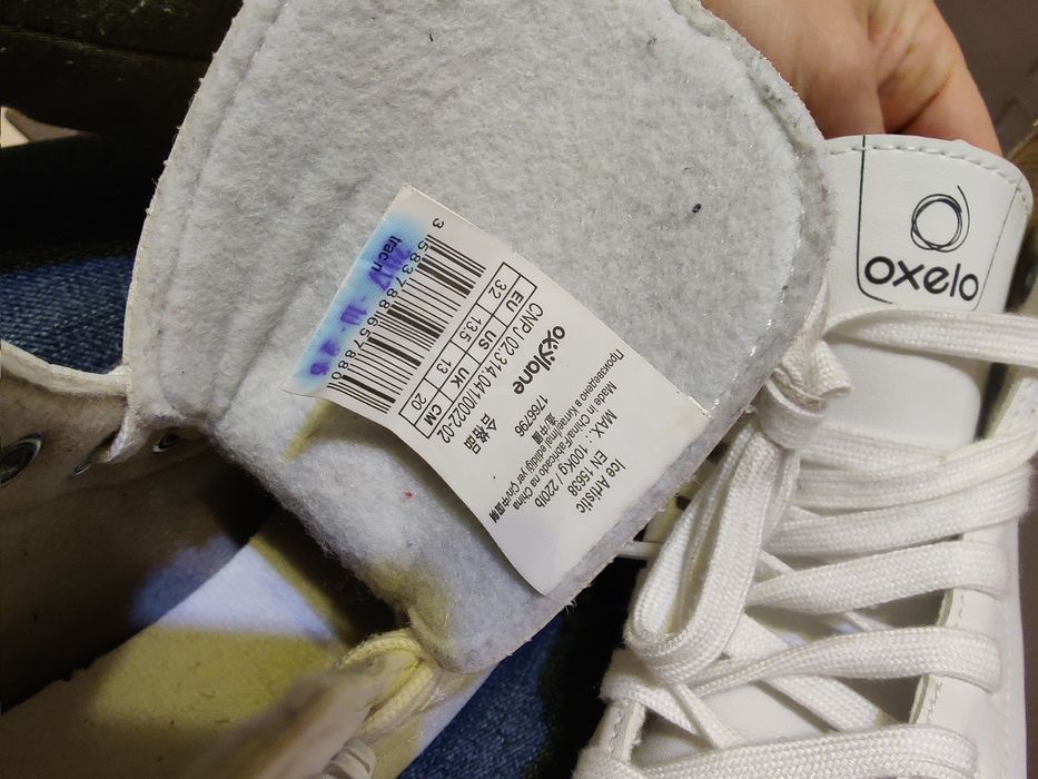 Patine de gheață copii mărime 32 oxelo impecabil