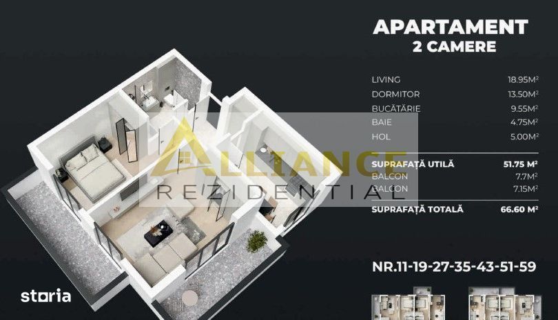 2 CAMERE | 2 minute de Metrou Berceni | Comision 0 %