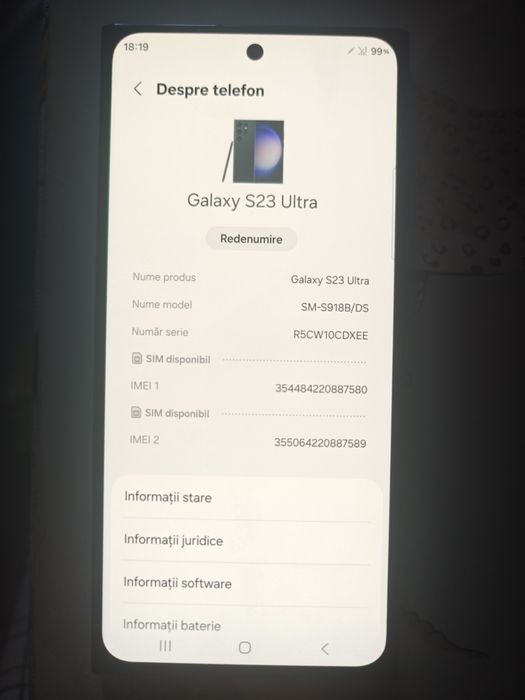 Vând Samsung s23 ultra