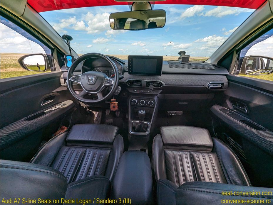Sistem adaptare scaune de Audi A7 4G8/4K8 pe Logan Sandero 3 III 2020+