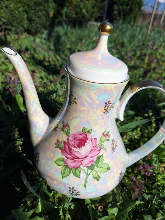 винтидж порцеланов чайник Kahla (Германия)