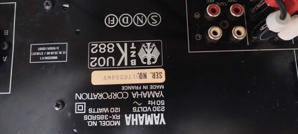 Amplificator YAMAHA RX 385 RDS cu telecomanda