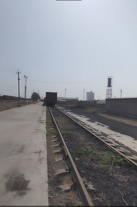 Продается база с ЖД веткой 216 соток ориентир Ахангаран Цемент