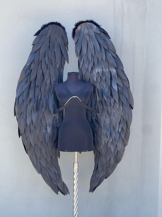 Черни крила за фотосесия