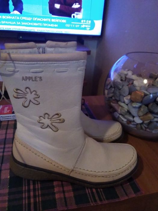 Нови елегантни велурени боти-38 номер