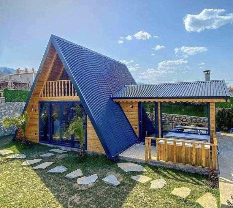 Producem o gama larga de cabane din lemn tip A construim orice suprafa