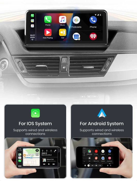 Navigatie Android BMW X1 E84 carplay , android auto