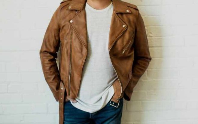 Мъжко кожено яке - агнешка кожа