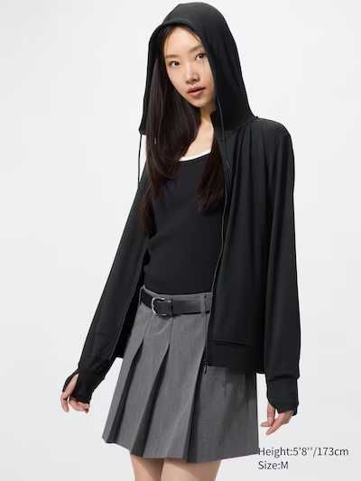 Новый AIRism худи с UV защитой UV Protection Full-Zip Mesh Hoodie