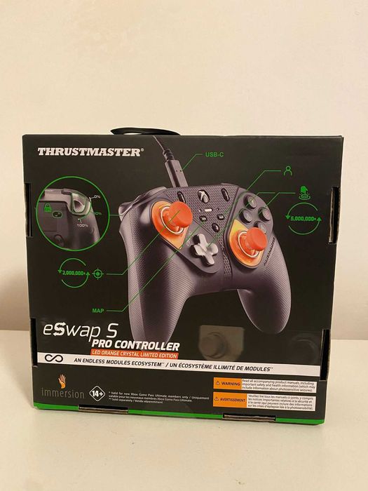 Controler Thrustmaster Eswap S led orange crystal limited edition