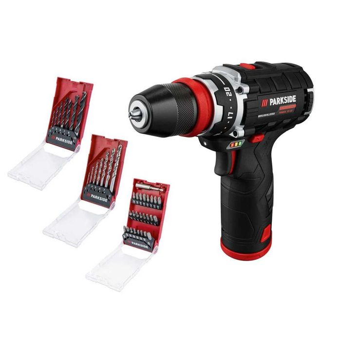 Нов Безчетков винтоверт Parkside Performance 12V 2броя батери