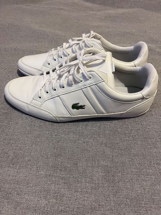 Бели маратонки Lacoste, размер 43 – Много добро състояние