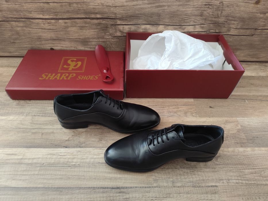 Sharp Shoes – мъжки официални кожени обувки №40, като нови