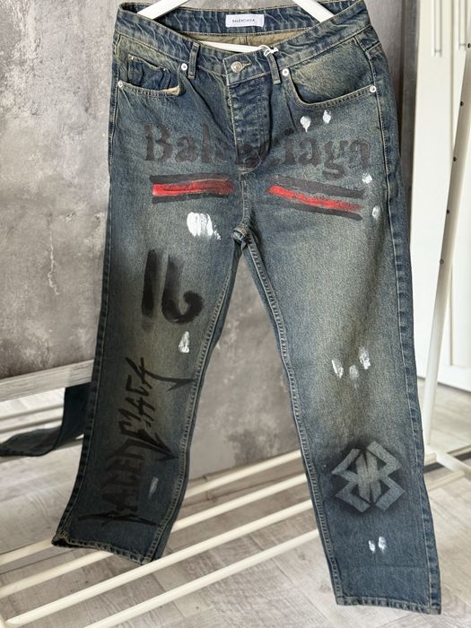 Blugi Balenciaga Amiri OFf White Dsquared2